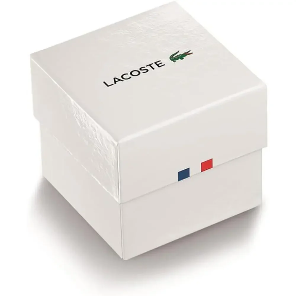 LACOSTE NEOCROC 2011231 GATOR BLUE AND GREEN STRAP MENS WATCH